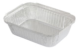Hot Food Foil Containers & Ovenable Lids 990ml – Bulk 500pcs Medium Rectangle