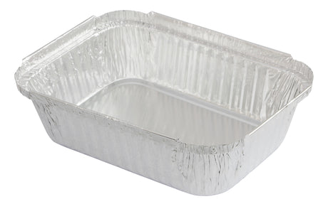 Hot Food Foil Containers & Ovenable Lids 990ml – Bulk 500pcs Medium Rectangle