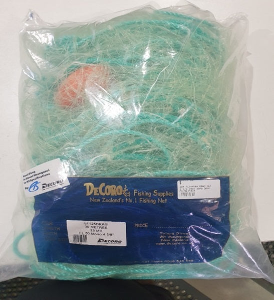 30m Flounder Drag Net | 0.50 Mono 4 5/8