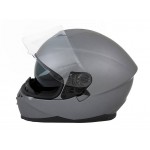 Motorbike Helmet Matt Grey Double Visor XL 61-62cm CNELL