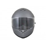 Motorbike Helmet Matt Grey Double Visor L 59-60cm CNELL