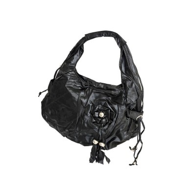 Handbags Black with Floral Stud and Tassles *RRP $12.00