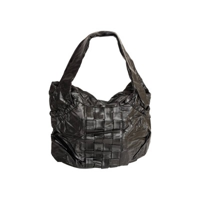 Handbags Black with Cross Weave Design
