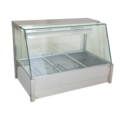 1.0 m Hot Food Warmer Bain Marie 3x 1/1GN - 2.19kW 10A Commercial Display