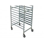 Mobile Bakers Rack - 16" Tray x18 - 1.97m Tall with Wheels