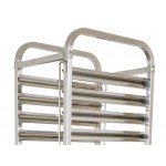 13" Mobile Bakers Rack 1/1 Full GN Tray x15 Tiers Stainless Steel