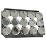 15x Deep Round Pie Baking Tray - 16" Wide Self Cutting - Stainless Steel