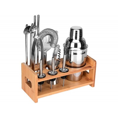 13 Piece 550ml Stainless Steel Cocktail & Drinks Making Set