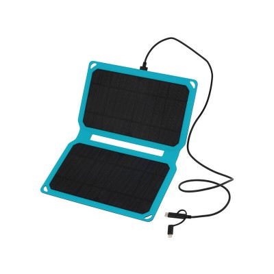 5V Folding Solar Charger + USB Output | Portable, Lightweight & Thin | POWERTECH