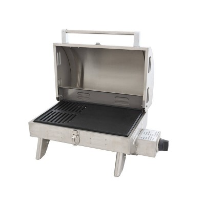 Marine Grade Hooded BBQ, Stainless Steel Barbeque - Gas Barbecue Hot Plate Grill
