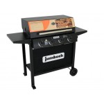 4 Burner Gas BBQ Grill - Hooded Barbeque - Hot Plate & Grill