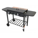 4 Burner Gas BBQ - Hot Plate Barbeque - Flat Top Trolley Barbecue Grill
