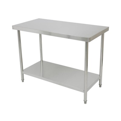 1.2m x 60cm Stainless Steel Commercial Work Bench Counter Top with Lower Shelf