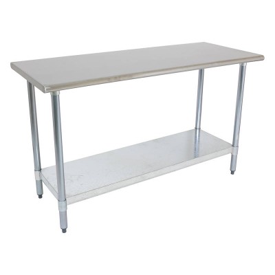 1.5m Stainless Steel Commercial Kitchen Worktop Bench Counter with Lower Shelf