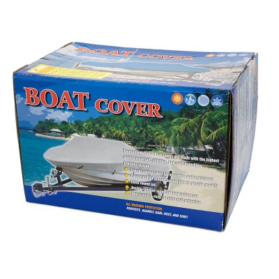 16ft - 18ft Heavy Duty Boat Cover - 2.39m Beam, Waterproof 600D Polyester Canvas