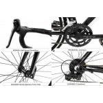 Fortis SENSAH Adults Road Bike 16 Gear | Carbon Fiber Forks | Alloy Frame