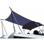 Bimini Top Sun Shade Extension Kit 1.7m x 1.7m Alloy Poles & Airflow Boat Shade