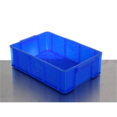 Rectangular Plastic Storage Bin Crate BLUE 3L