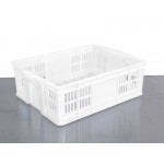 Plastic Storage Bin Basket Crate WHITE 20L