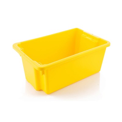 Plastic Storage Bin Foodgrade Yellow X-LARGE 52L