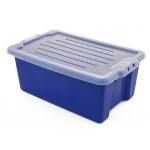 Fish Bin with Lid Tote Beer Container 54L BLUE
