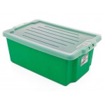 Fish Bin with Lid Bins Beer Container 54L GREEN