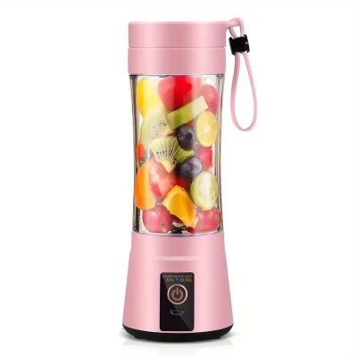 380ml Portable Mini Smoothie Maker Blender - USB Rechargeable - Pink