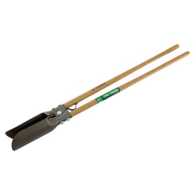 Tru-Tough Manual Post Hole Borer | Steel Blade Digger, Hardwood Handles | TRUPER
