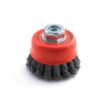 TRUPER 3" Knotted Wire Cup Brush - Medium Wire