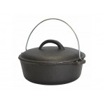 Dutch Cast Iron Camp Oven Pot with Dome Lid 1.7L