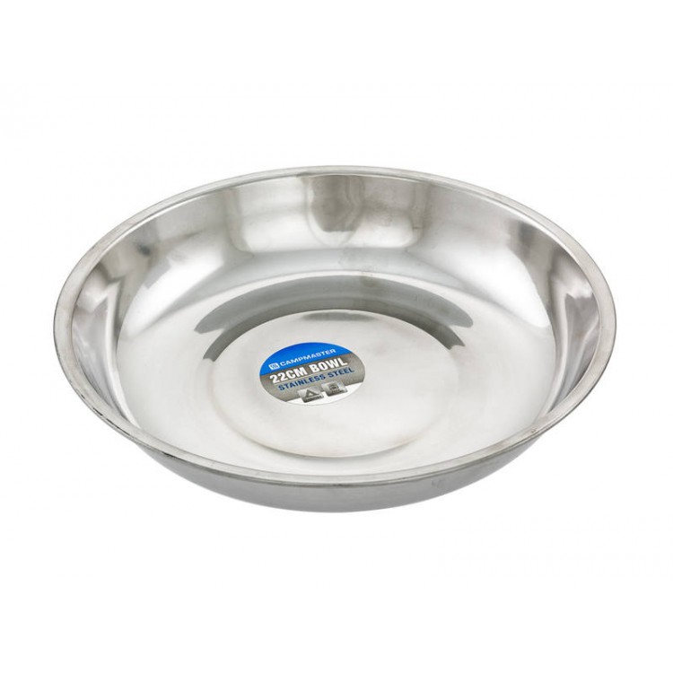 23cm Stainless Steel Camping Soup Bowl CAMPMASTER
