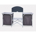 Camping Kitchen - Foldable Portable with Storage and Wind Shield