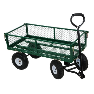 90L Garden Caged Platform Trolley Cart - 300kg Load