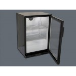 138L Commercial Bar Drink Display Fridge, Glass Door Refrigerator Chiller Cooler