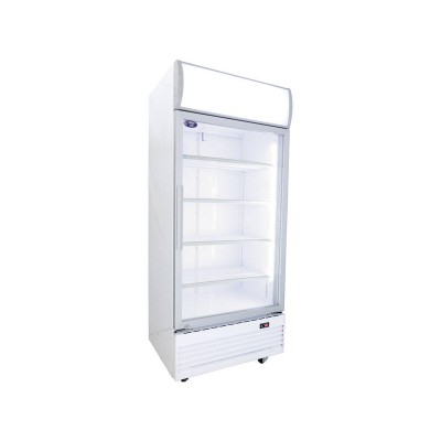 660L Commercial Upright Display Fridge, Glass Door Refrigerator Chilled Cooler