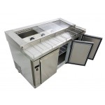 1.5m Commercial Pizza Prep Bench - 3 Door S/S Refrigerator Chiller *RRP $6379.00