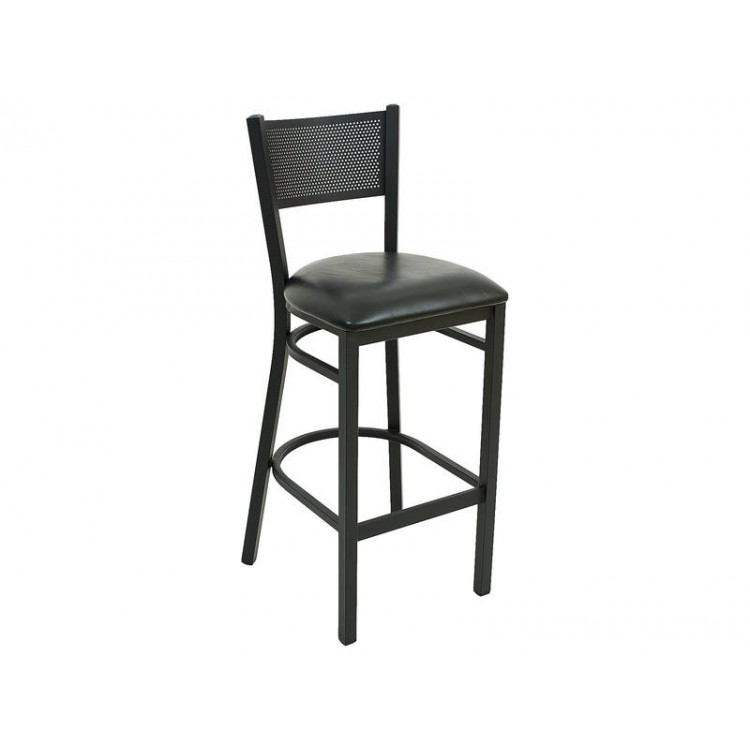 Cafe Bar Stool High Chair - BLACK STEEL