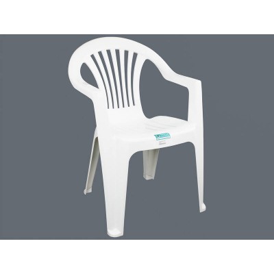 White Plastic Outdoor Garden Chair - Made in NZ - TAURUS OUTDOORS