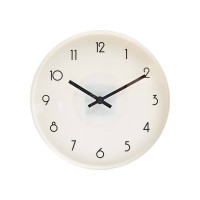 25cm White Wall Clock - Battery Operated