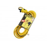Heavy Duty Extension Cord with Clamping Socket 10M