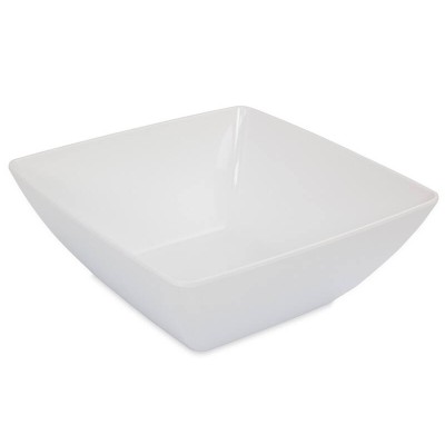 White Square Serving Bowl - Melamine - 26cm x 26cm