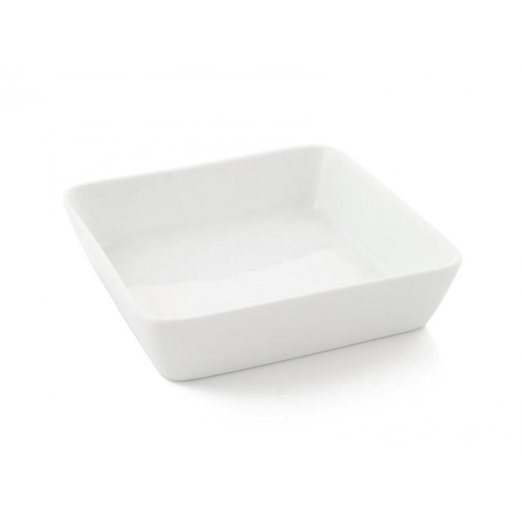 Deep Serving Platter Square White China Porcelain