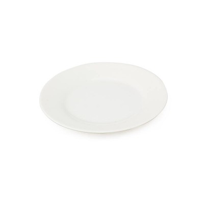 Melamine Side Plate Round White 20cm