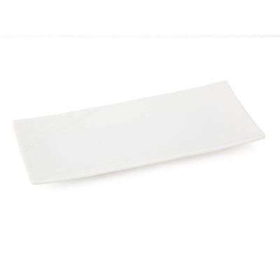 Melamine Plate Rectangle White - 29.5cm x 14.5cm