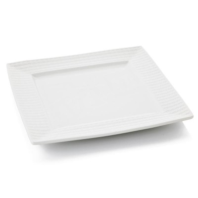 Porcelain Serving Platter 310mm Square White