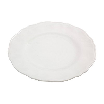 28cm White Wavy Plate - Melamine