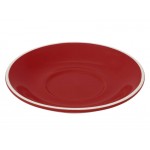 15.5cm Latte Saucer - Red, Glazed Porcelain - ROCKINGHAM
