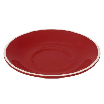 15.5cm Latte Saucer - Red, Glazed Porcelain - ROCKINGHAM