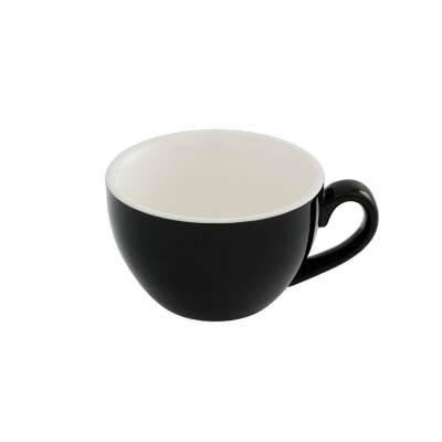 200ml Cappuccino Cup - Black, Glazed Porcelain