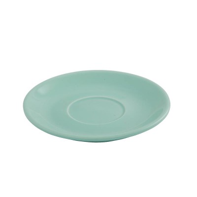 14cm Glazed Porcelain Saucer - Mint, Side Plate